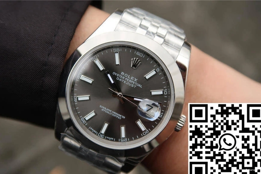 EW M126300-0008 Factory Datejust Grey Rolex Dial 0127